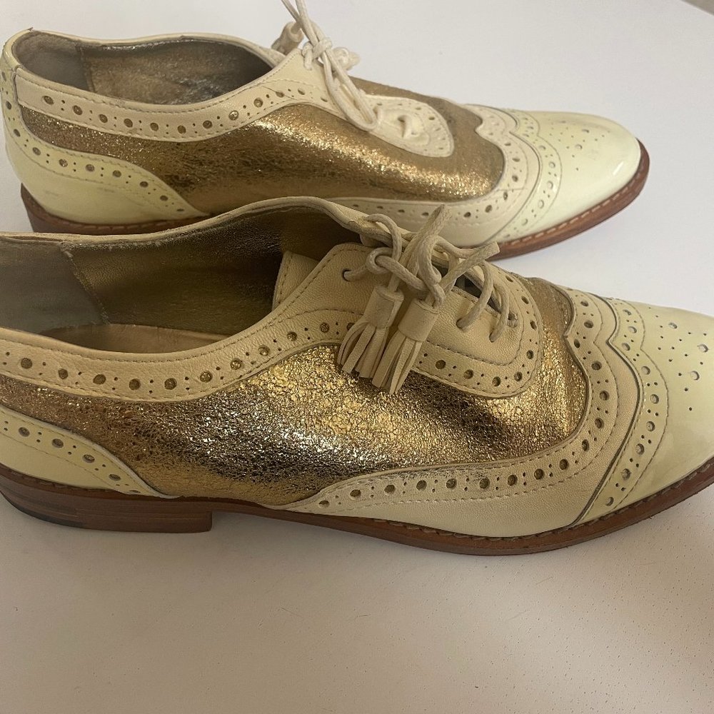 ABO Shoes - Ana Ljubinkovic - Saddle Shoes Brogues Oxfords - Size 10 EU 40